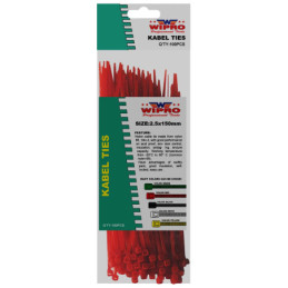 WIPRO Kabel Ties (Neon Red)...