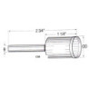 Kinik D. Plated Core Drill 2D 60P TB-238 m23.8x15/16 inchx1/2 inch