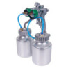 WIPRO Spray Gun Double Nozzle With Tank PT-29B (DOUBLE TANK 2*1000ml)