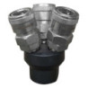 WIPRO Coupling 3 Cabang 1/4 inch