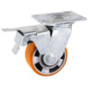 WIPRO Roda PU Heavy Duty Aluminium Core 6 inch H+Rem (29150PUAB2)