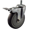 WIPRO Roda Karet Abu2x TPR m/Tusuk 3 inch H+Rem (824DB)