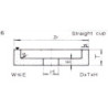 Kinik BG M Lurus m180x100x31.75 WA 80KV6A
